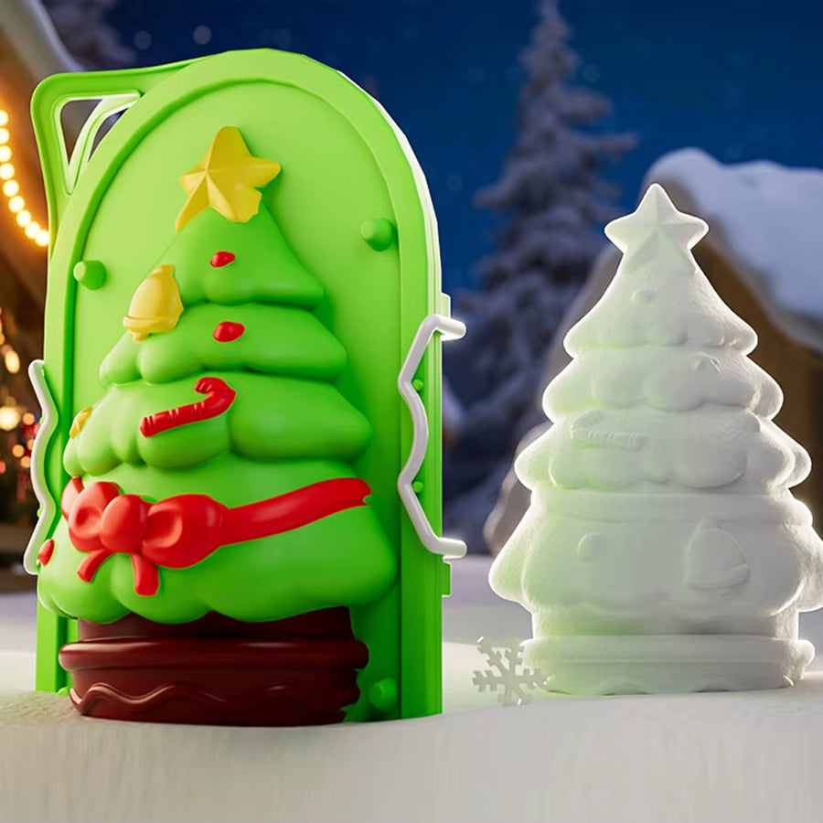 Santa Snow Mold Tongs for Kids – Christmas Snow Toy, Winter Outdoor Snow Building Tool, Santa Shape Maker for Holiday Fun