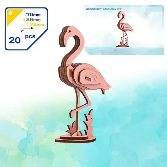 Wooden Dinosaur Model Building Kits DIY 3D Mini Wooden Bicycle Model Children'S Toys Craft Accessories Assembly Kit Children'S