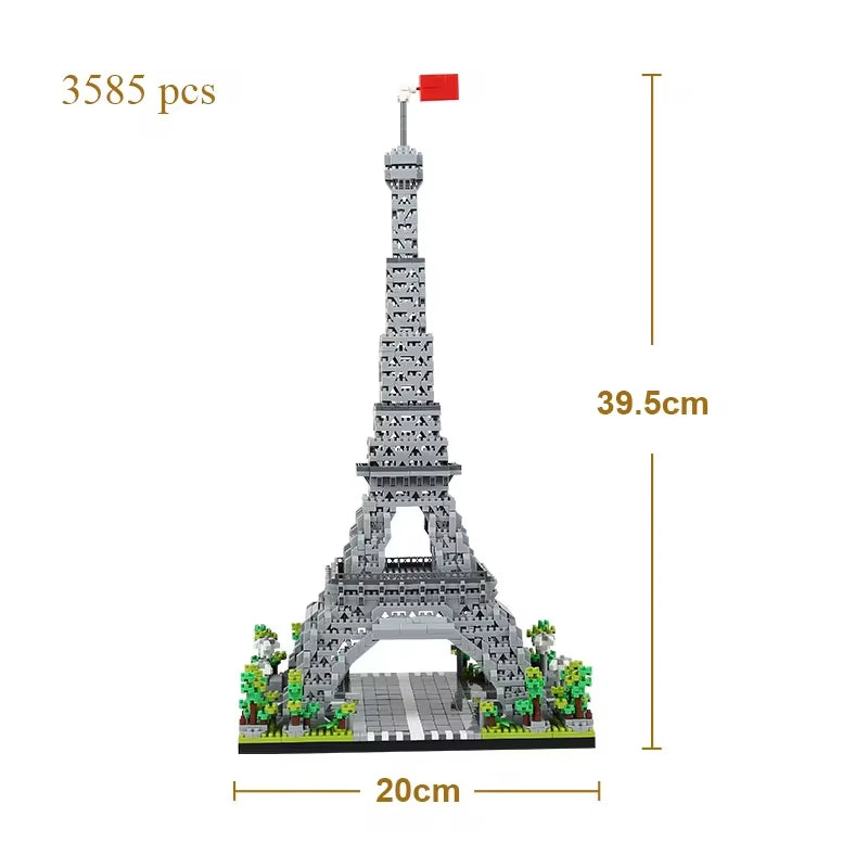 Euro Constrution Roma Colosseum Micro Mini Building Blocks for Adult Child Toys Set Arc Triomphe Louvre Big Ben Brick