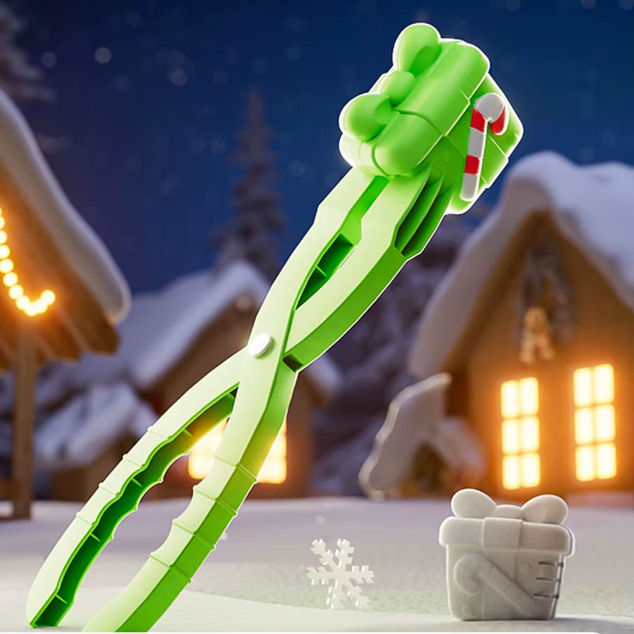 Santa Snow Mold Tongs for Kids – Christmas Snow Toy, Winter Outdoor Snow Building Tool, Santa Shape Maker for Holiday Fun
