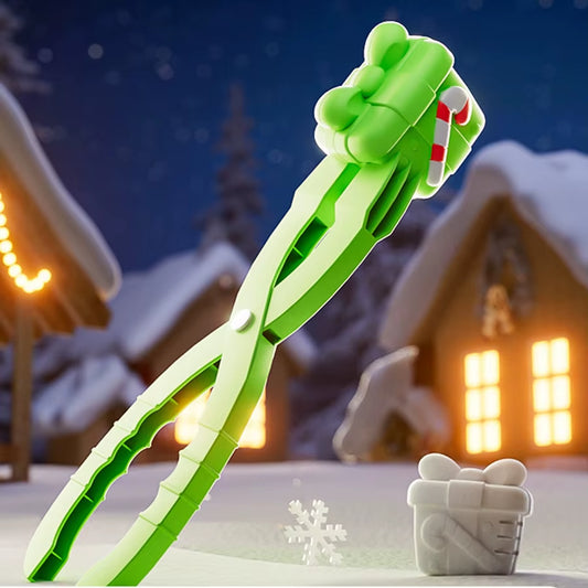 Santa Snow Mold Tongs for Kids – Christmas Snow Toy, Winter Outdoor Snow Building Tool, Santa Shape Maker for Holiday Fun