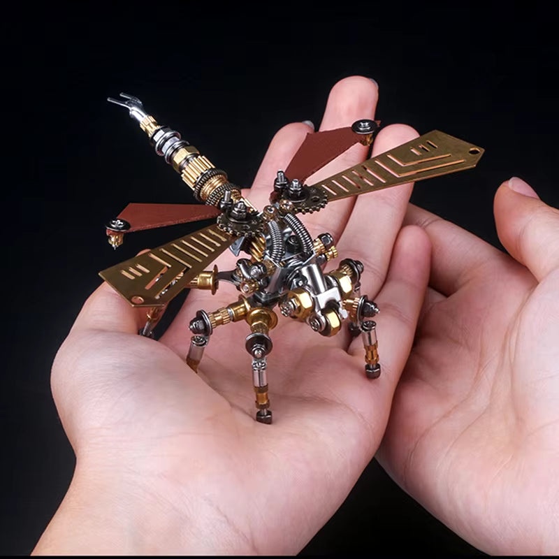 Mechanical Insect Iron Metal DIY Building Blocks 3D Three-Dimensional Assembly Model Puzzle Toys Birthday Gift for Kid Adult