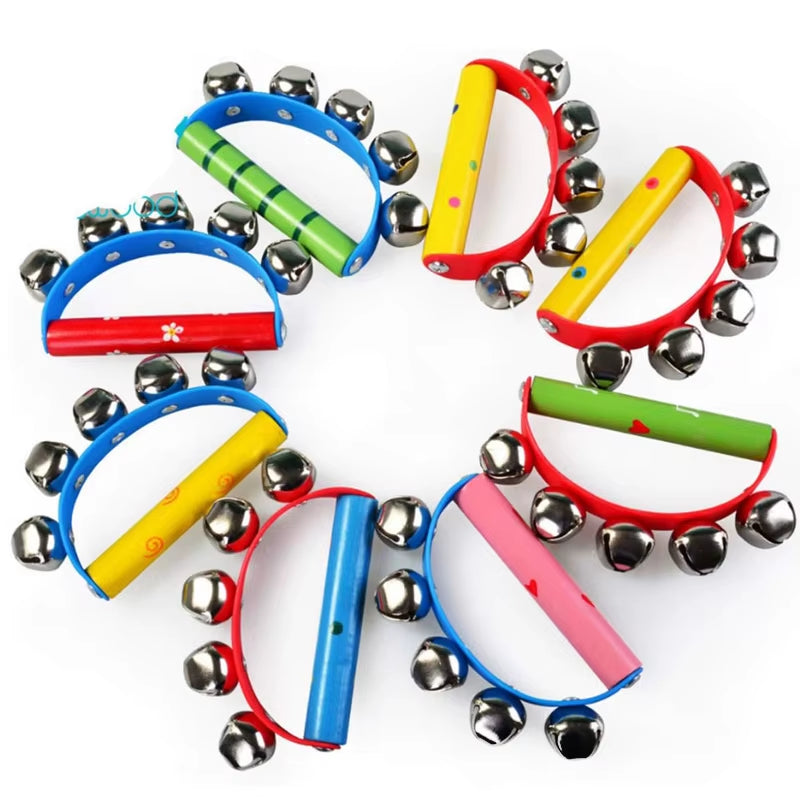 15PCS Montessori Wooden Educational Music Instruments Set for Kids Toddlers Early Learning Toys Birthday Gifts Party Favors