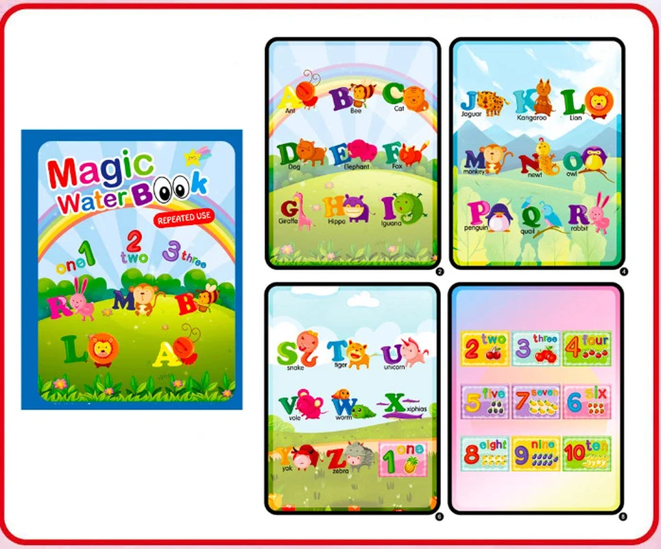 NEW Kids Magic Water Drawing Books Coloring Books Painting Toys for Kids Birthday Christmas New Year Gift for Boys and Girls