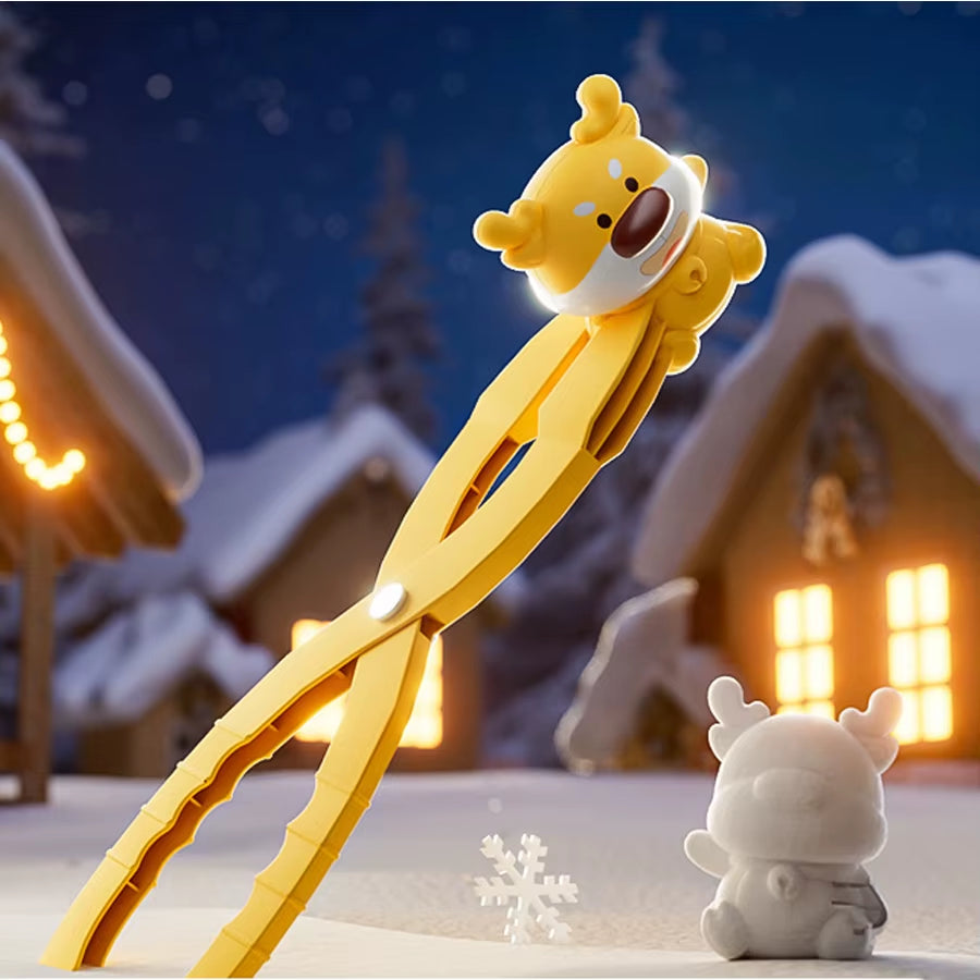 Santa Snow Mold Tongs for Kids – Christmas Snow Toy, Winter Outdoor Snow Building Tool, Santa Shape Maker for Holiday Fun