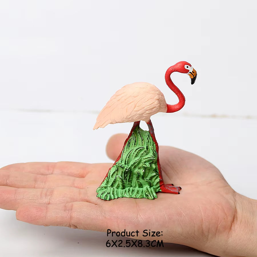 Wild Birds Animals Turkey Macaw Owl Eagles Ostrich Pelican Figurines Toy Animal Action Figure Learning Education Birds Gifts