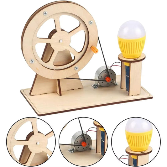 STEM Toys for Boys Girls Science Kits Hand-Cranked Generator Christmas Birthday Gifts for Teens Gift DIY Building Crafts Kit