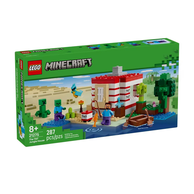 Minecraft 21275 Tnt Jungle House Boys and Girls Children'S Day Gift Building Block Toy
