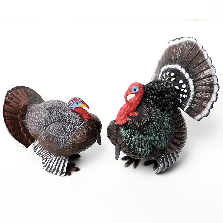 Wild Birds Animals Turkey Macaw Owl Eagles Ostrich Pelican Figurines Toy Animal Action Figure Learning Education Birds Gifts