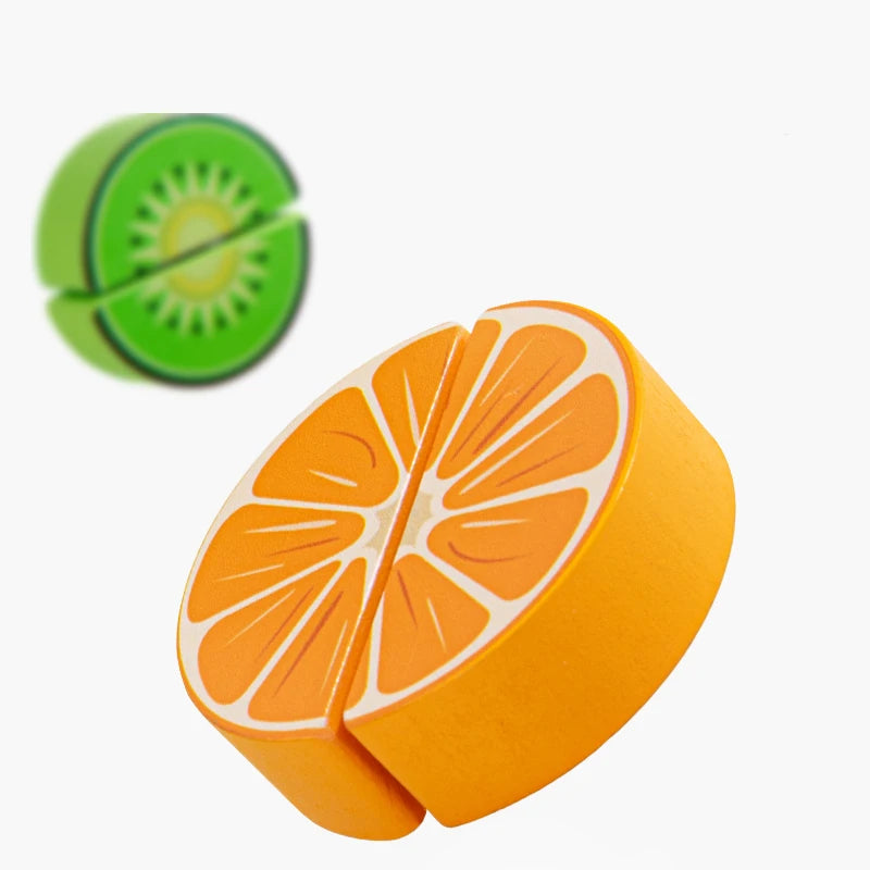 Wooden Pretend Play Simulation Food Fruits Vegetables Toys for Children Kids