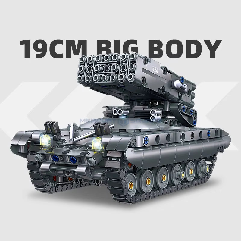 58142 TOS-1A Heavy Rocket Launcher Model 583PCS Building Blocks Set MOC Military Tank War Classic Collectible Gift for Boys Kids