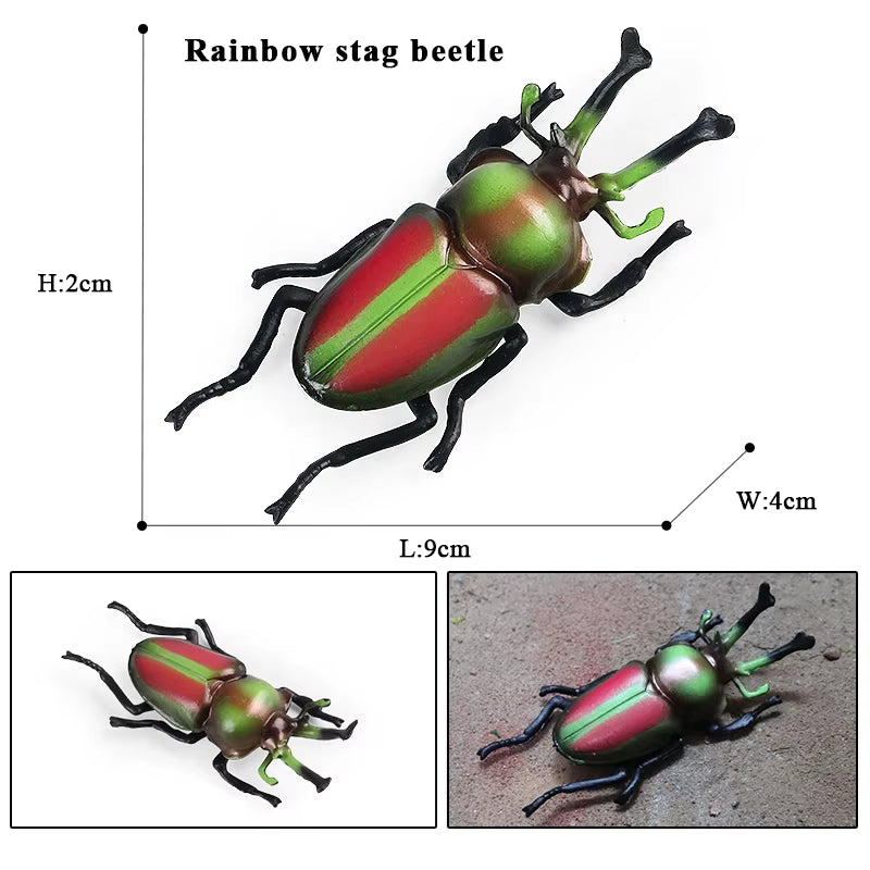 New Insect Animals Model Butterfly Bee Dragonfly Mantis Ant Snail Action Figures Jouet Collection Decor Kids Education Toy