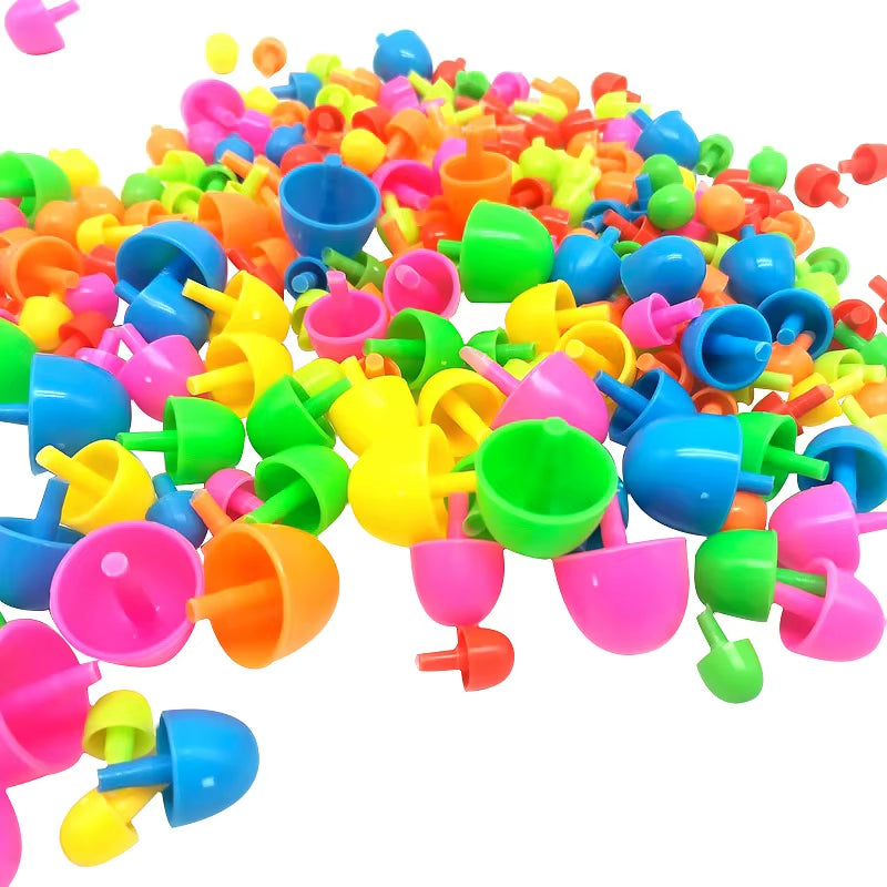 296 Pieces/Set Box-Packed Grain Mushroom Nail Beads Intelligent 3D Puzzle Games Jigsaw Board for Children Kids Educational Toys