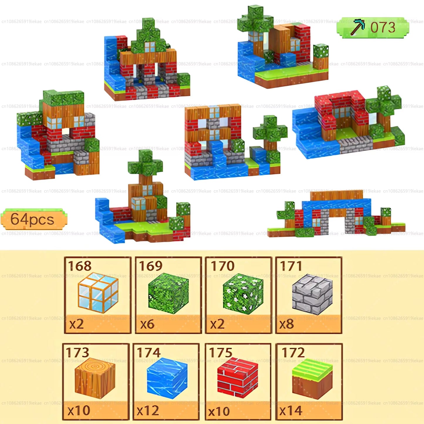 Magnetic Building Blocks Mine World Magnet Cube Set for Boy Girl Kid Age 3+ DIY Model Children Stem Montessori Sensory Toys Gift