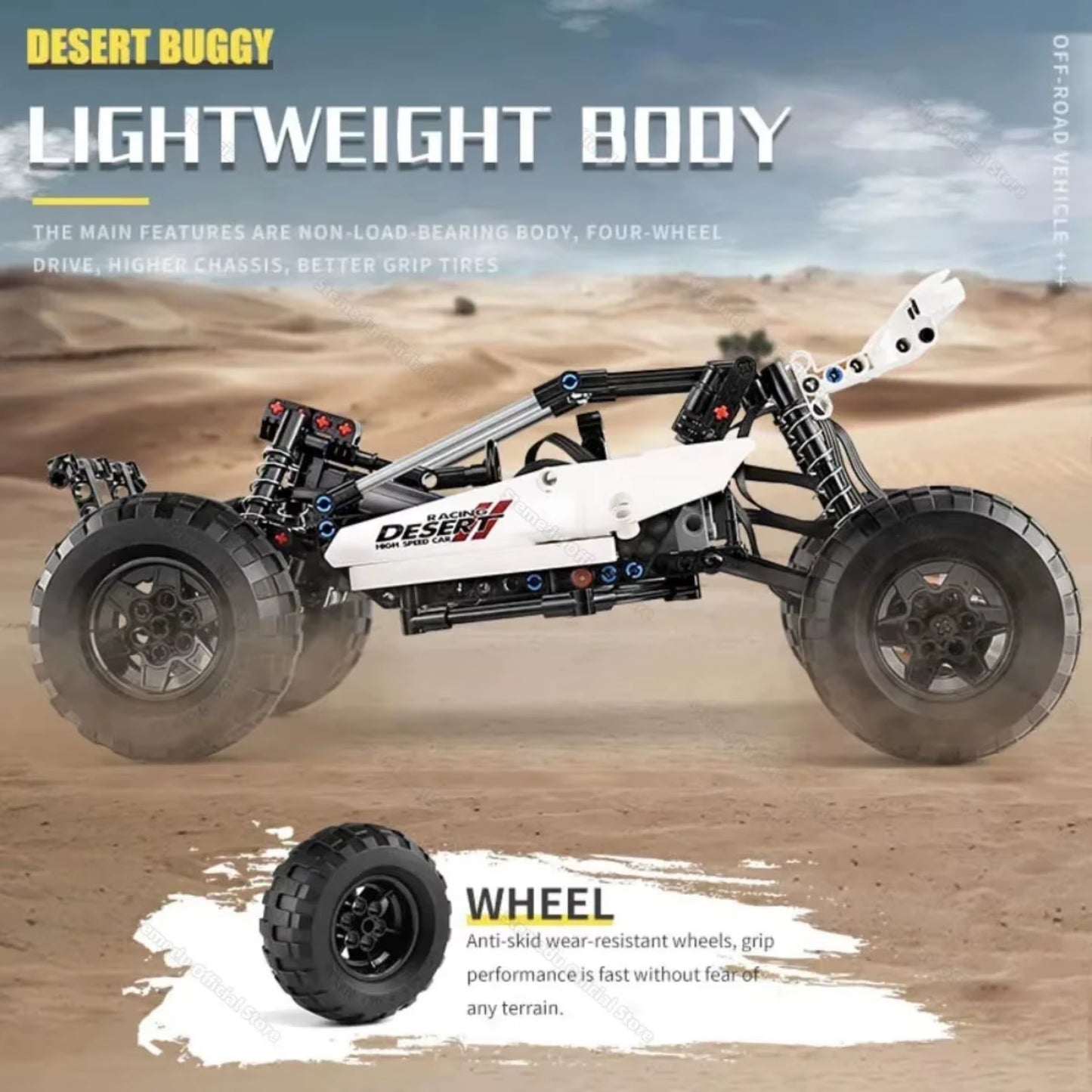 MOULD KING 18001 Motorized Construction Vehicle Building Blocks Set - 1812 Model with Remote Control for Kids