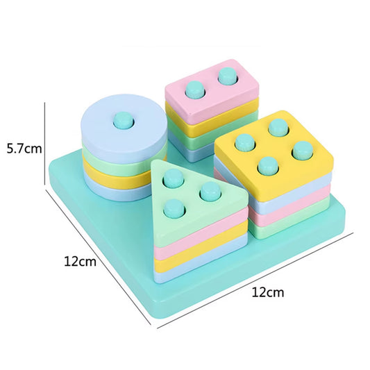 Shape Cognitive Classification Montessori Wooden Color Matching Puzzle Children'S Magnetic Fishing Learning Educational Toys