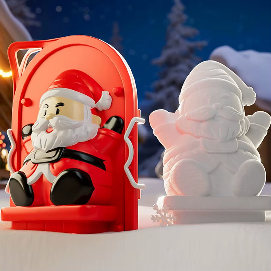 Santa Snow Mold Tongs for Kids – Christmas Snow Toy, Winter Outdoor Snow Building Tool, Santa Shape Maker for Holiday Fun