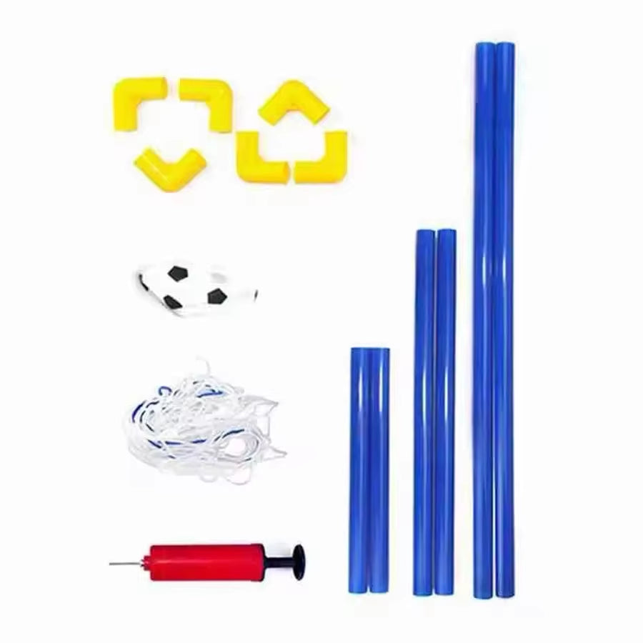 Indoor and Outdoor Mini Folding Soccer Plastic Rear Frame Kit Inflatable Sports Toys Suitable for Parent-Child Interaction
