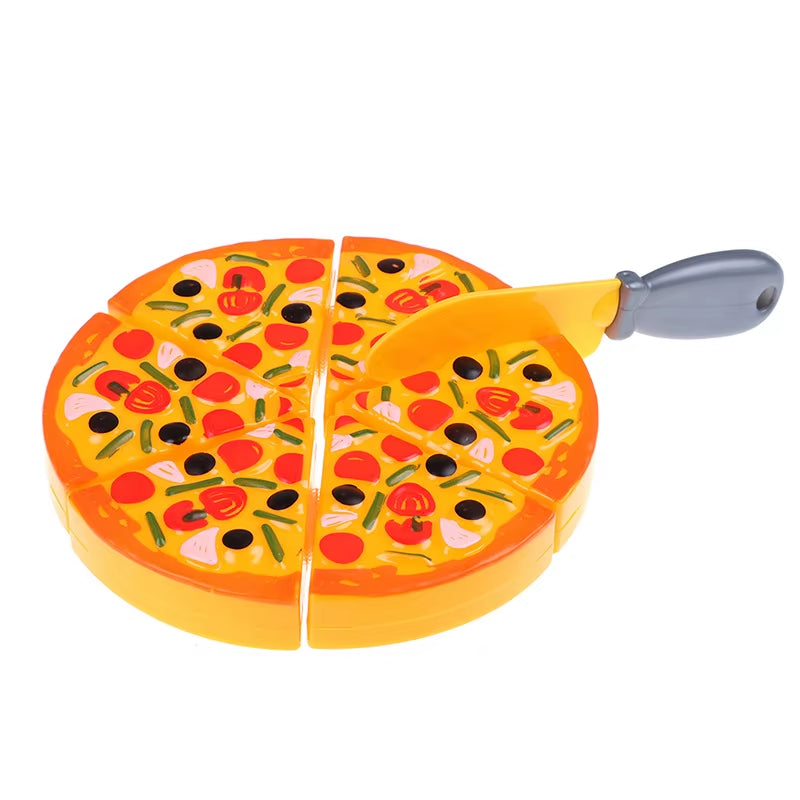 Kids Simulation Food Kitchen Toy Pretend Play Cooking Toys Cookware Pot Hamburger Hot Dog Fries Pizza Interactive Toys for Girls