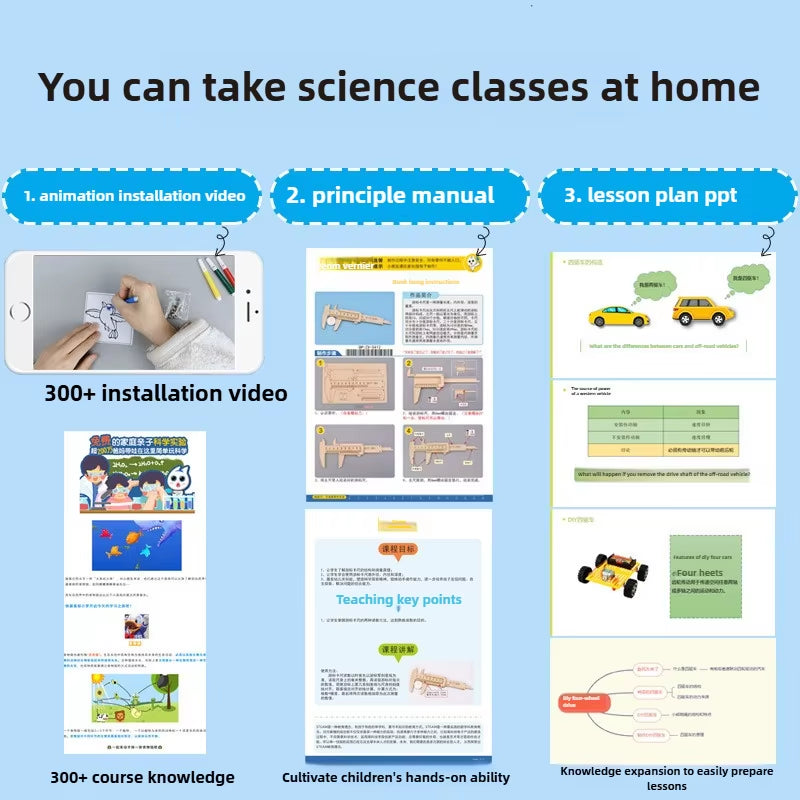 Voice Control Mechanical Dog STEM Kit DIY Wooden Science Toy Educational Building Project for Kids Classroom Learning Tool