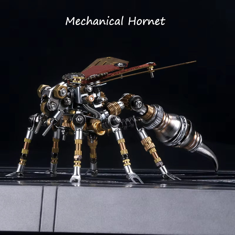 Mechanical Insect Iron Metal DIY Building Blocks 3D Three-Dimensional Assembly Model Puzzle Toys Birthday Gift for Kid Adult