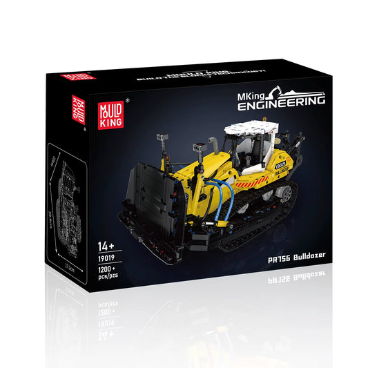 MOULD KING PR756 Pneumatic Bulldozer Building Blocks Set Engineering Vehicle Model MOC Technical Toy Kid Gifts 19019