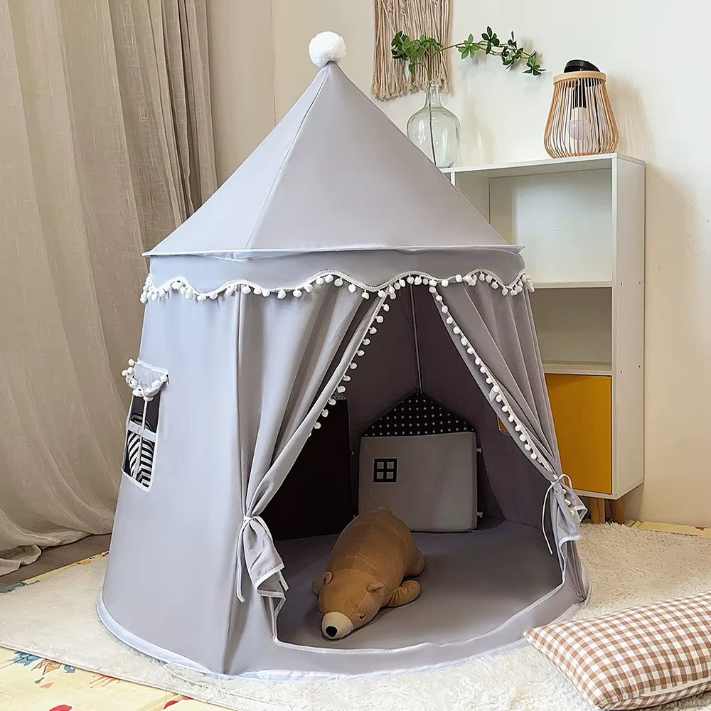 Folding Toy Tent Large Teepee Tent for Kids Children Play House Princess Castle Children Outdoor Gifts Toys Tent Castle