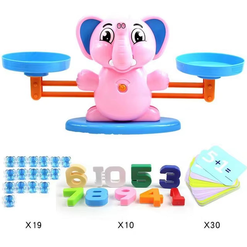 New Montessori Math Toy Monkey Digital Maths Balance Scale Toy Educational Balancing Scale Number Board Game Kids Learning Toys
