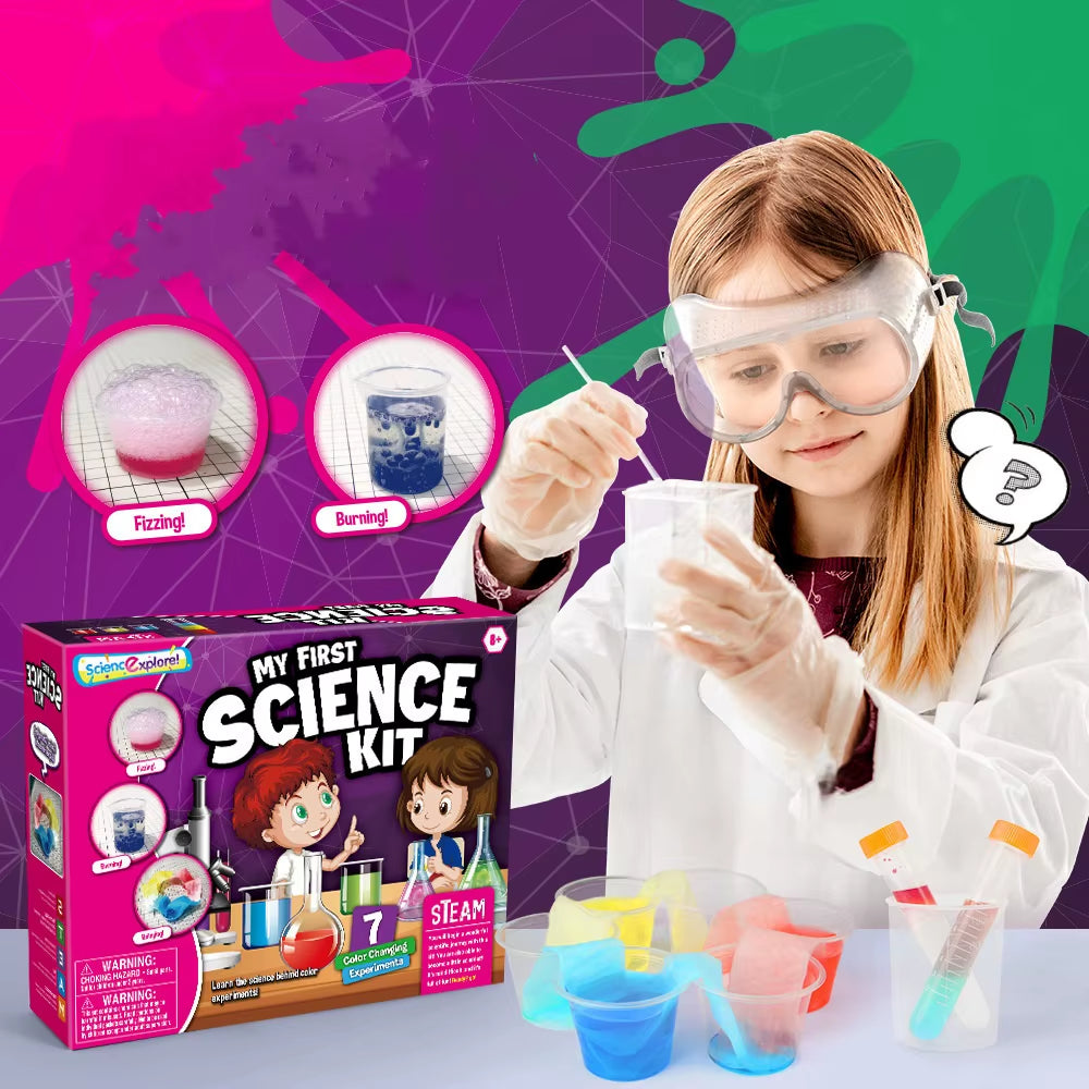 9 SET Science Experiment Kit Magic Science TOY Handmade DIY Soap Puzzle STEM TOYS for Kids Funny Science Experiment Explore Gift
