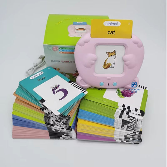 Language Audio Book Learning Education 112 Cards for Kids Talking Audio Book Machine Gift Russian Spanish French Portuguese