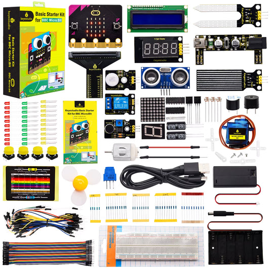 Microbit V2.2 Basic Starter Kit for BBC Micro:Bit Kit STEM Programming Student Kit +Tutorial 38 Projects