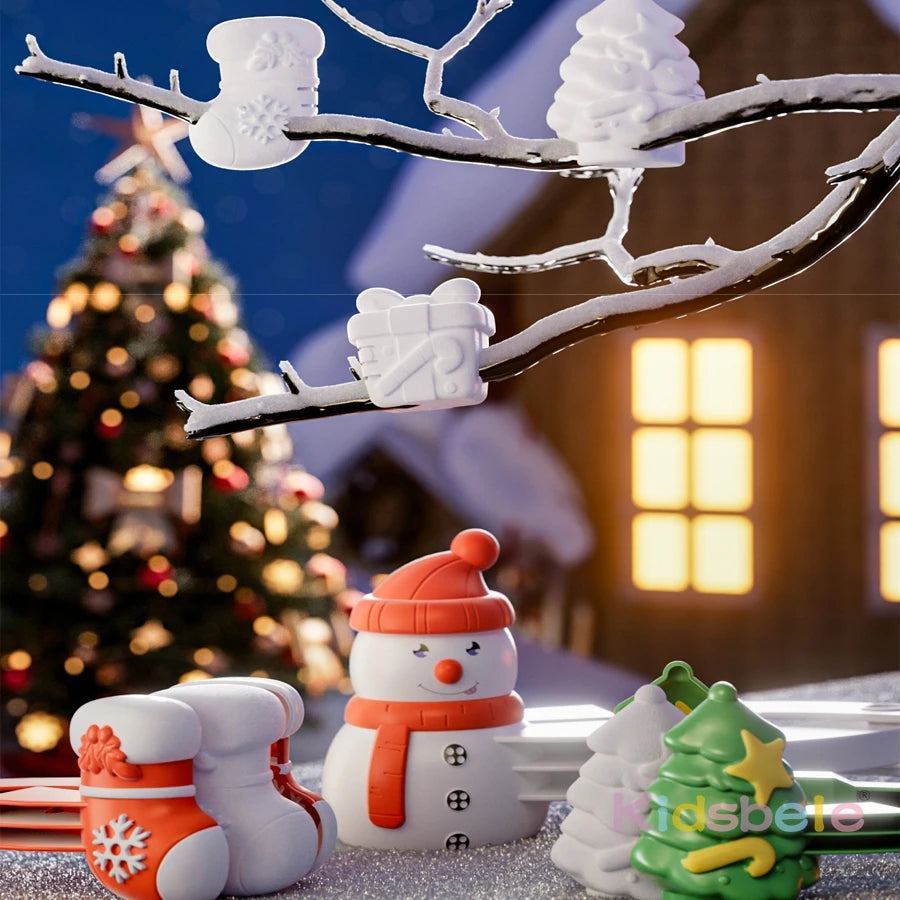 Santa Snow Mold Tongs for Kids – Christmas Snow Toy, Winter Outdoor Snow Building Tool, Santa Shape Maker for Holiday Fun