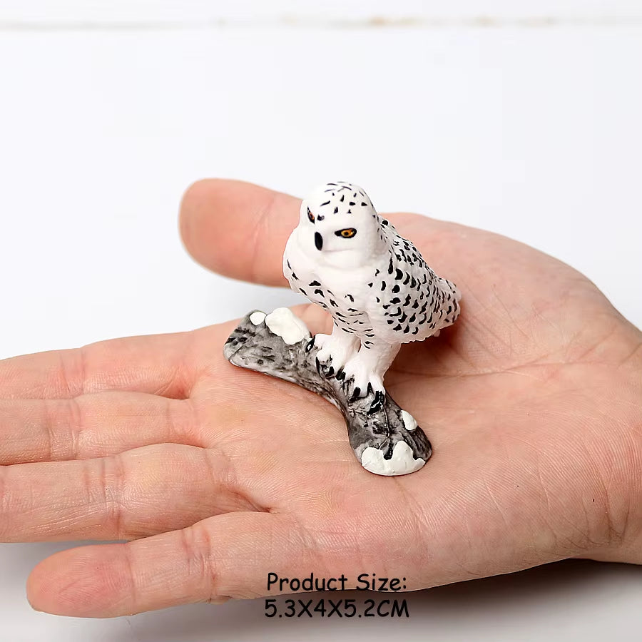 Wild Birds Animals Turkey Macaw Owl Eagles Ostrich Pelican Figurines Toy Animal Action Figure Learning Education Birds Gifts