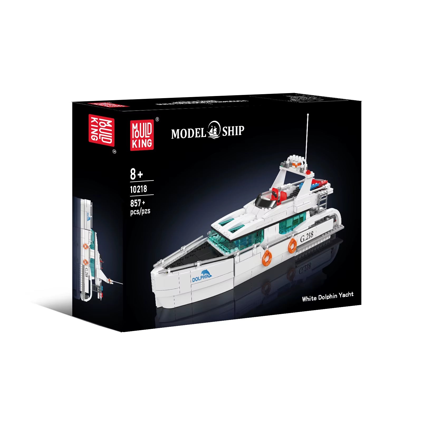 MOULDKING Yacht/Fishing Boat Model Building Blocks Set - Educational Technocal Bricks Assembly Kit for Kids Gift 10185 10218