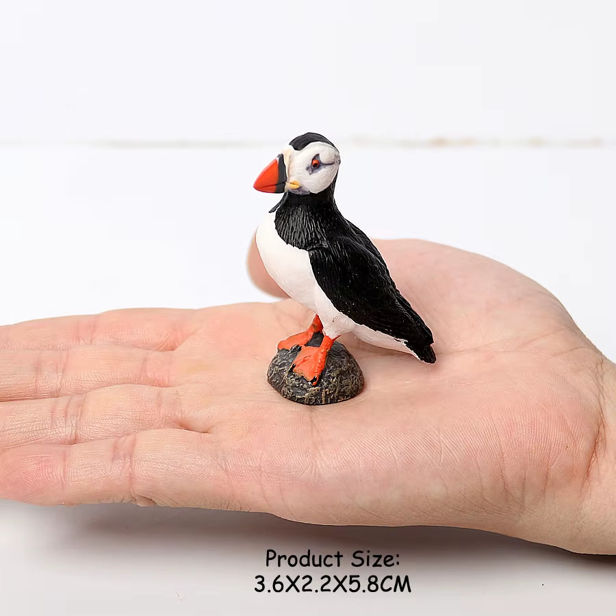 Wild Birds Animals Turkey Macaw Owl Eagles Ostrich Pelican Figurines Toy Animal Action Figure Learning Education Birds Gifts