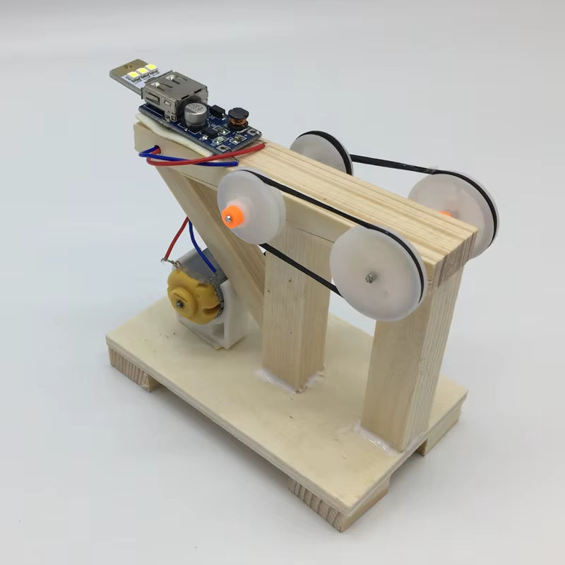 DIY Steam Power Generation Kit - Educational Science Toy Wooden Assembly Set for Children'S Physics Experiments