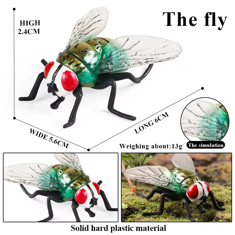 New Insect Animals Model Butterfly Bee Dragonfly Mantis Ant Snail Action Figures Jouet Collection Decor Kids Education Toy