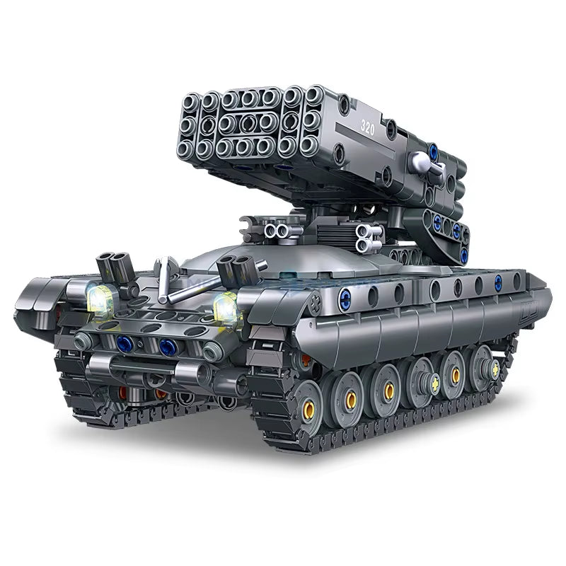 58142 TOS-1A Heavy Rocket Launcher Model 583PCS Building Blocks Set MOC Military Tank War Classic Collectible Gift for Boys Kids