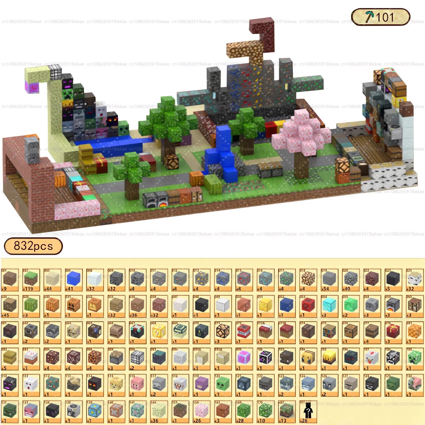 Magnetic Building Blocks Mine World Magnet Cube Set for Boy Girl Kid Age 3+ DIY Model Children Stem Montessori Sensory Toys Gift