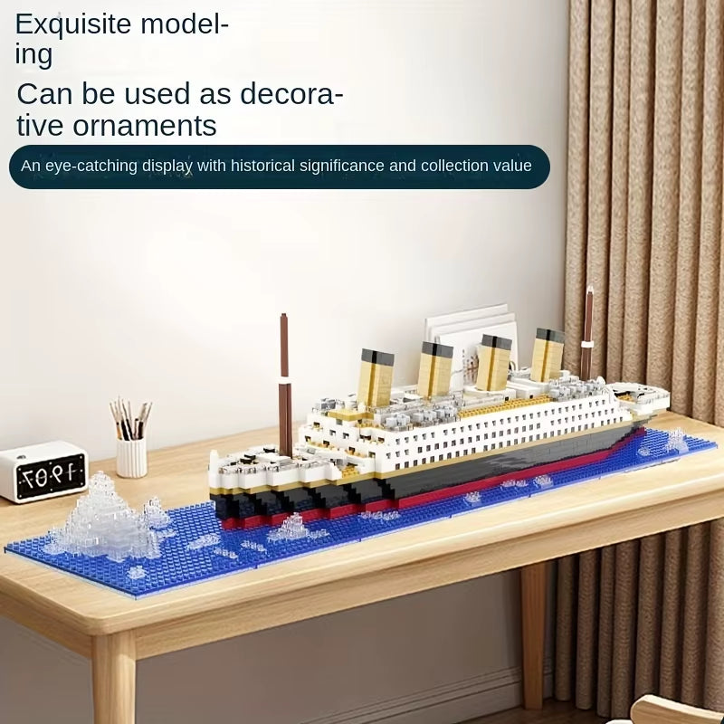 Building Block Assembly Toy Titanic Giant Boy Girl Puzzle Cruise Ship Model