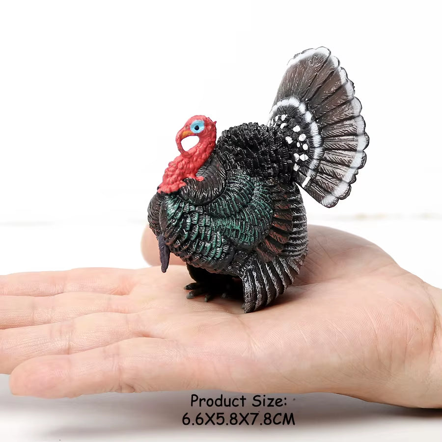 Wild Birds Animals Turkey Macaw Owl Eagles Ostrich Pelican Figurines Toy Animal Action Figure Learning Education Birds Gifts