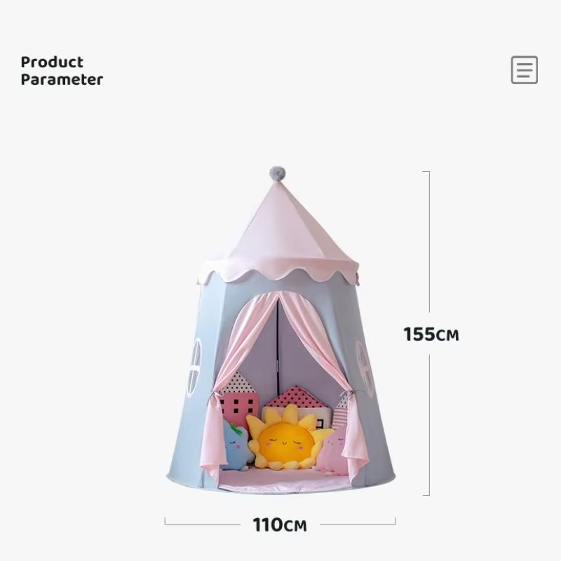 Folding Toy Tent Large Teepee Tent for Kids Children Play House Princess Castle Children Outdoor Gifts Toys Tent Castle