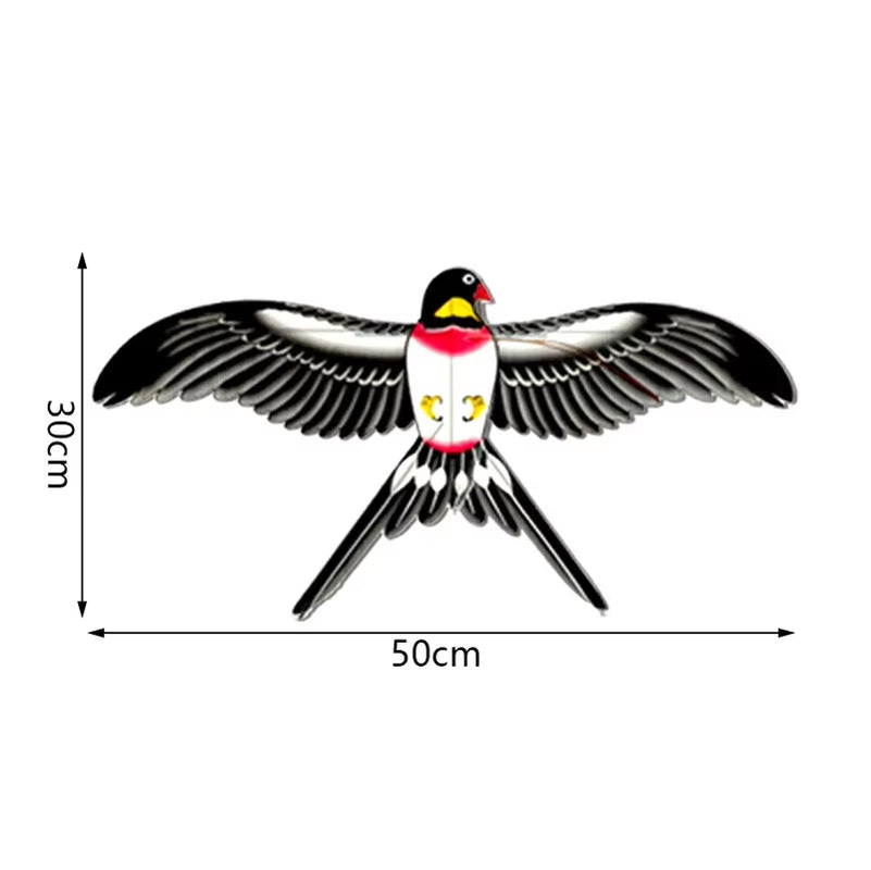 Children Kite Cartoon Foldable Mini Plastic Toys Kite with Hand Brake Fishing Rod for Kids Outdoor Fun Toy for Family Gathering