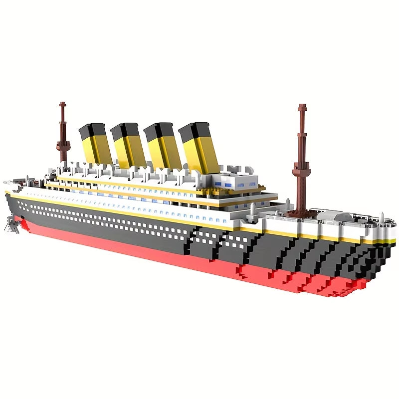 Building Block Assembly Toy Titanic Giant Boy Girl Puzzle Cruise Ship Model