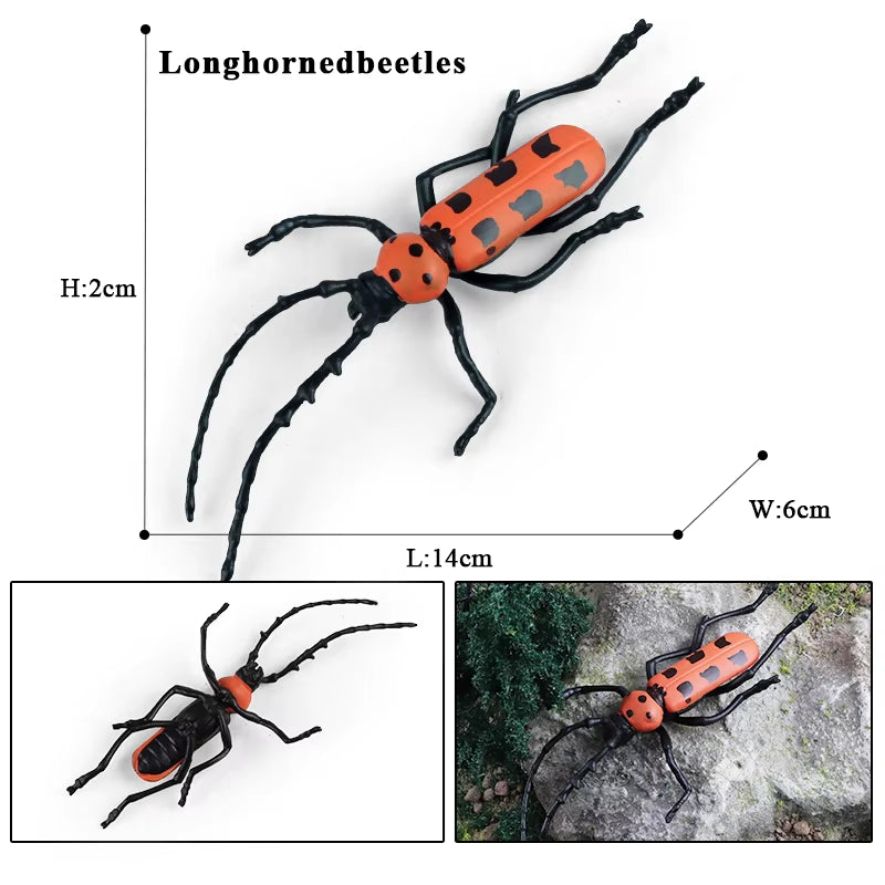 New Insect Animals Model Butterfly Bee Dragonfly Mantis Ant Snail Action Figures Jouet Collection Decor Kids Education Toy