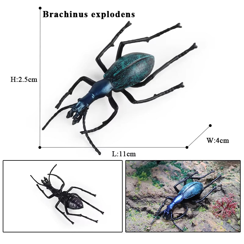 New Insect Animals Model Butterfly Bee Dragonfly Mantis Ant Snail Action Figures Jouet Collection Decor Kids Education Toy