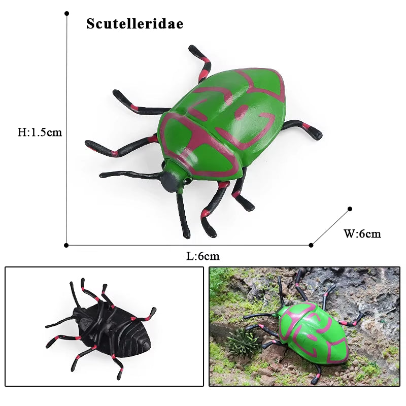 New Insect Animals Model Butterfly Bee Dragonfly Mantis Ant Snail Action Figures Jouet Collection Decor Kids Education Toy