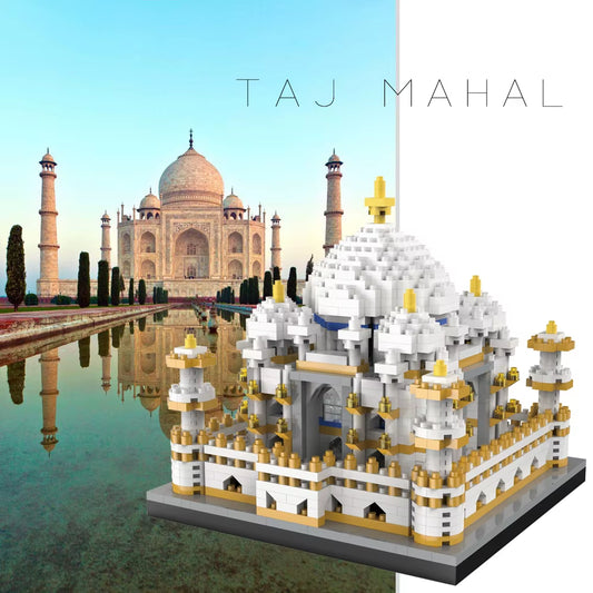 Micro Mini Blocks Taj Mahal Building and Architecture Model Set Toys Gifts for Kid and Adult Famous Landmark Blocks Set