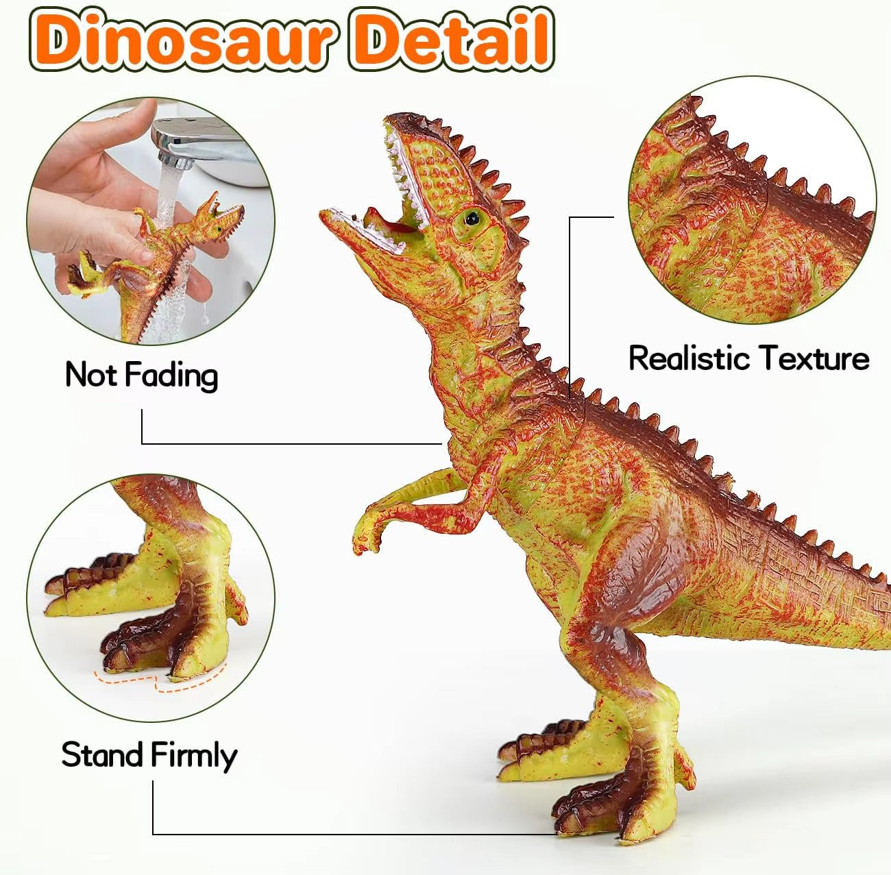 46 Pcs Dinosaur Toy, Dinosaur Figurines Includes Dino Aufbewahrungsbox, the World of Dinosaurs Toys, Toys Gift for Kids