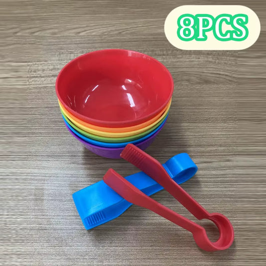 Montessori Animal Sorting Sensory Toys Rainbow Counting Color Matching Fine Motor Training Kids Activity Games for 3-6 Years Old